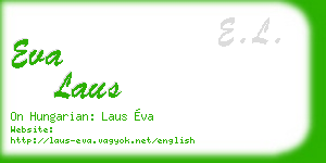 eva laus business card
